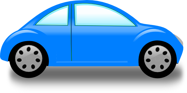 Cars blue car clipart