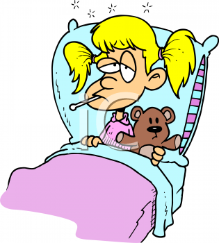 Clipart of being sick