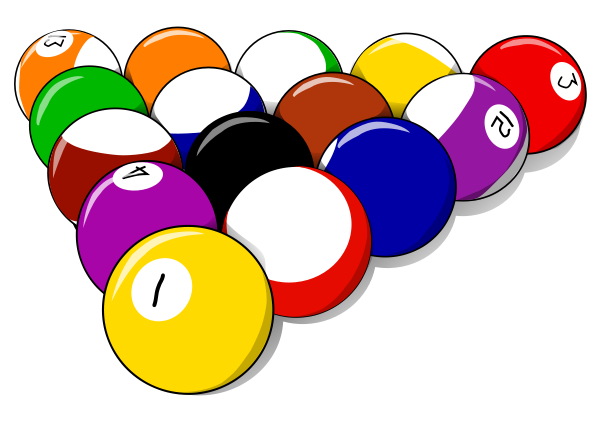 Pool balls clipart