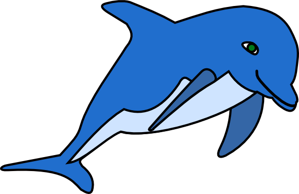 Green Dolphins Clipart