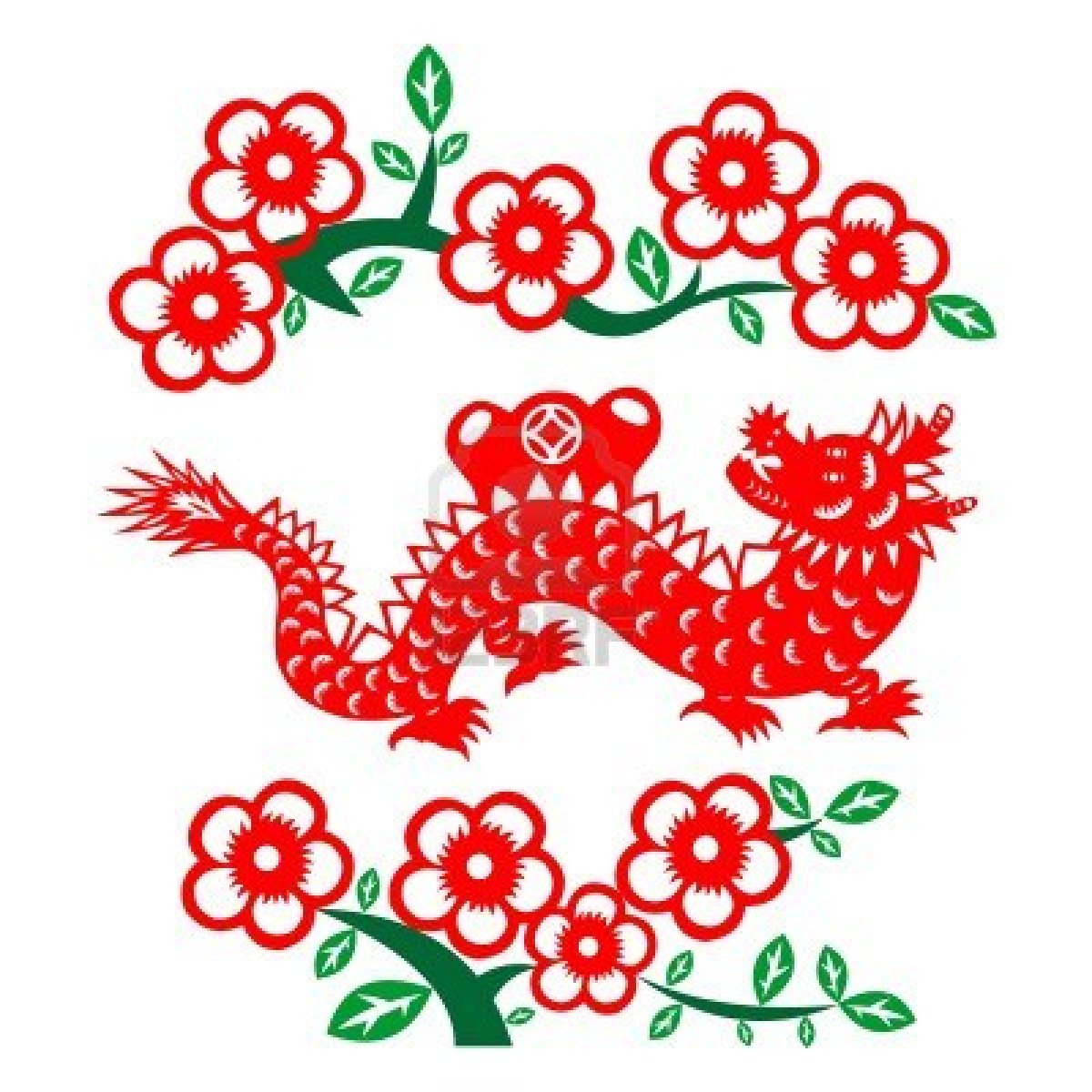 china dragon clipart border