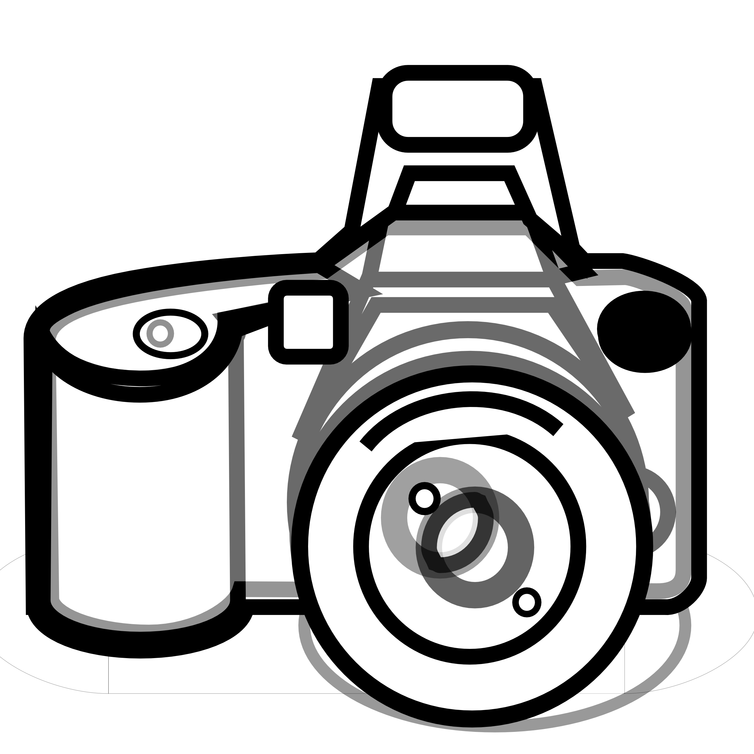 Black and white camera clipart