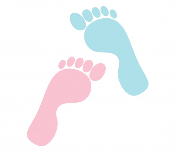 Free baby footprint clipart