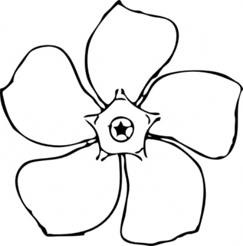 Flower Line Art | Free Download Clip Art | Free Clip Art | on ...