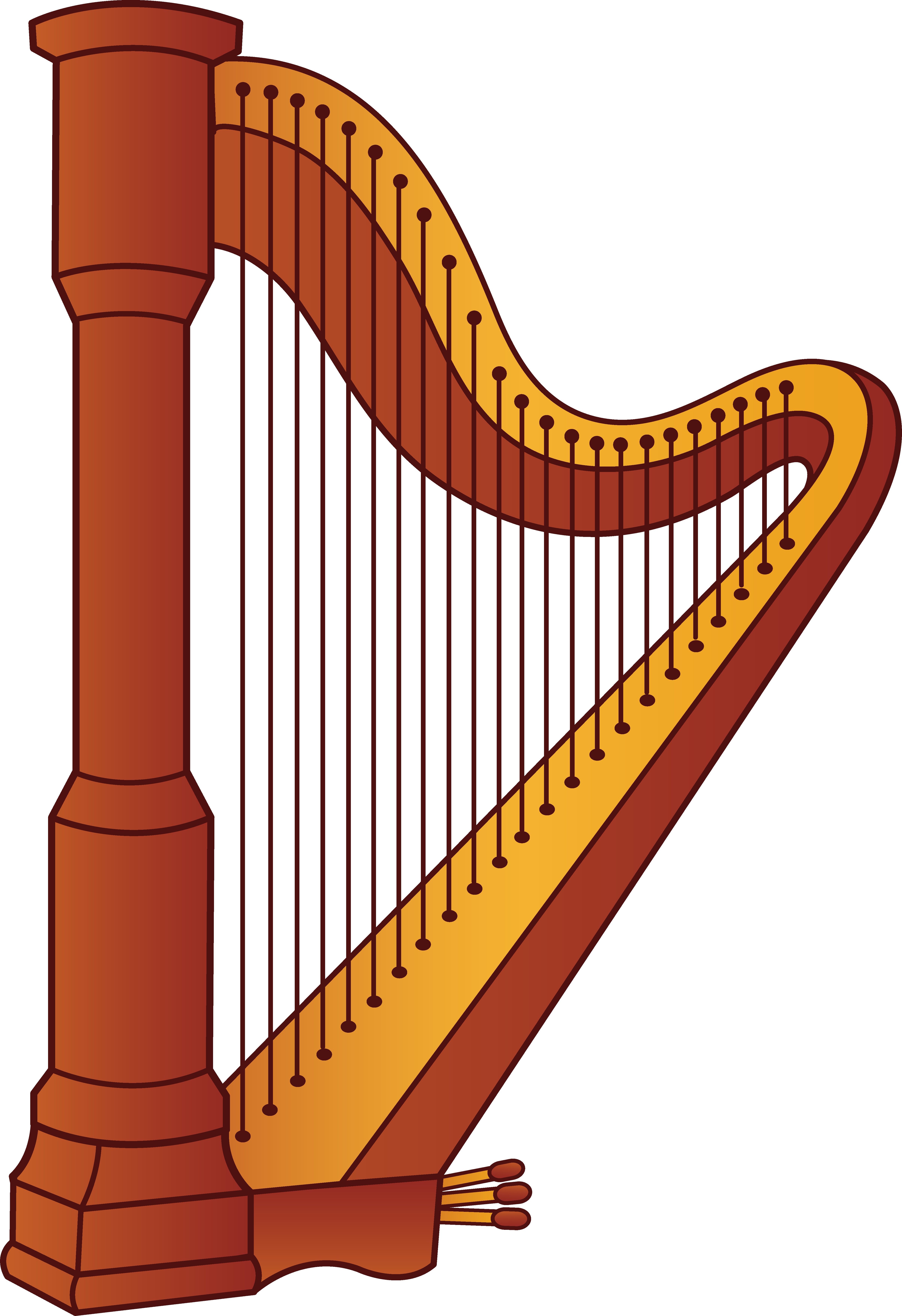 Harp Instrument Clipart