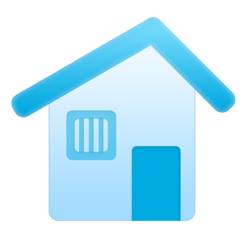 Icon Home Blue Clipart - Free to use Clip Art Resource