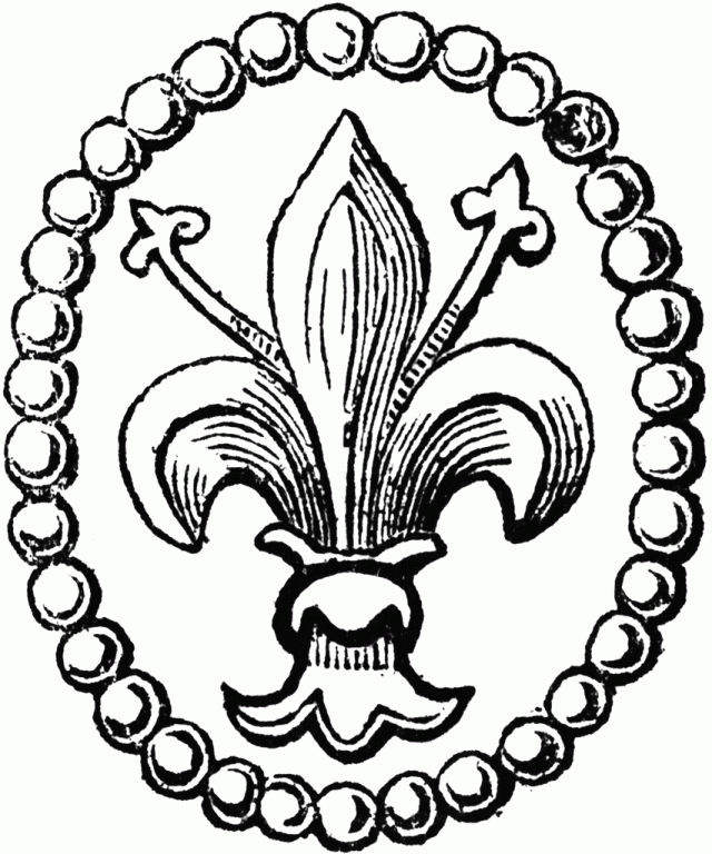 Fleur De Lis Coloring Pages - AZ Coloring Pages