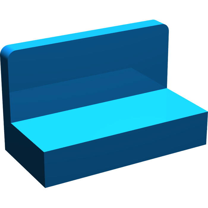 LEGO Blue Panel 1 x 2 x 1 with Rounded Corners (4865 / 26169 ...