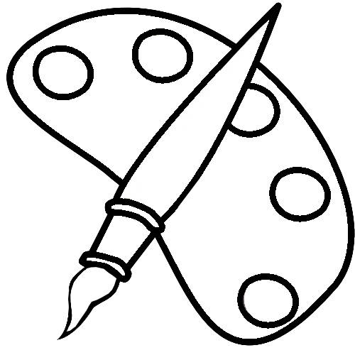 Coloring Pages Paint Brush | Coloring Pages