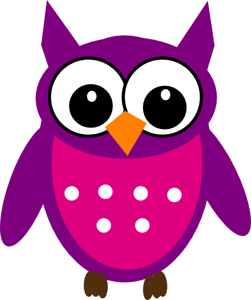 Pink Baby Owl Clipart - Free Clipart Images