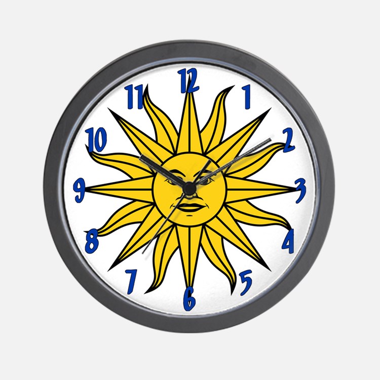 Sun Face Clocks | Sun Face Wall Clocks | Large, Modern, Kitchen Clocks