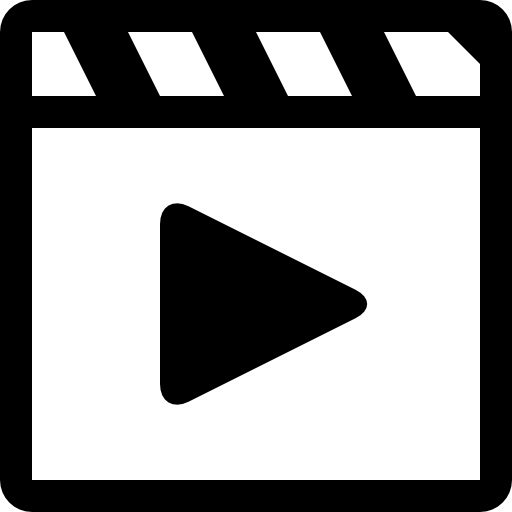 Movie play button - Free interface icons