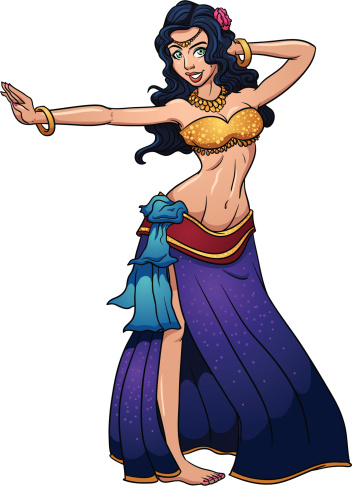 Cartoon Of Belly Dance Clip Art, Vector Images & Illustrations ...