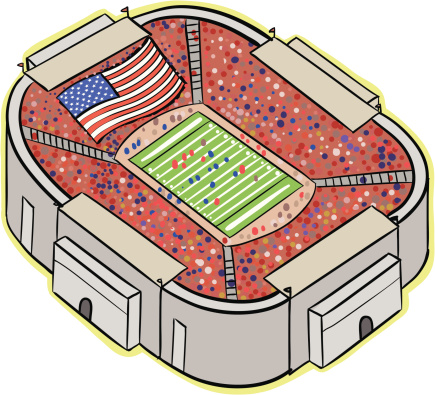 Football stadium clip art