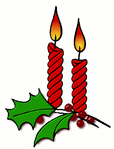 Candles Label Borders Clipart