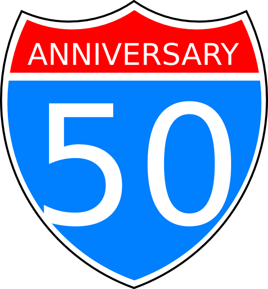 50th Anniversary Clip Art - vector clip art online ...