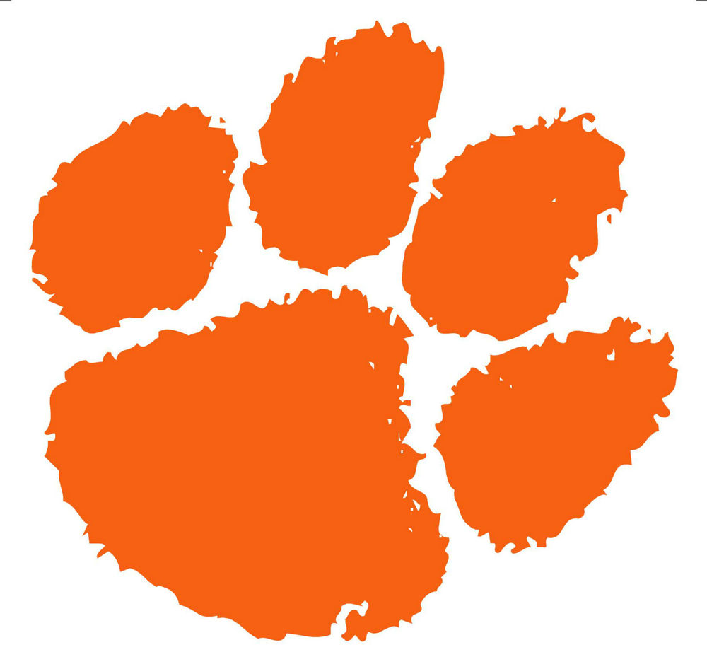 Clemson Tiger Paw Stencil | Free Download Clip Art | Free Clip Art ...