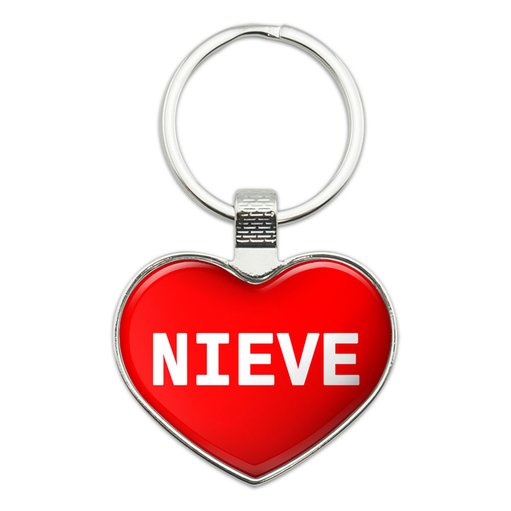 Metal Keychain Key Chain Ring I Love Heart Names Female N Nida | eBay