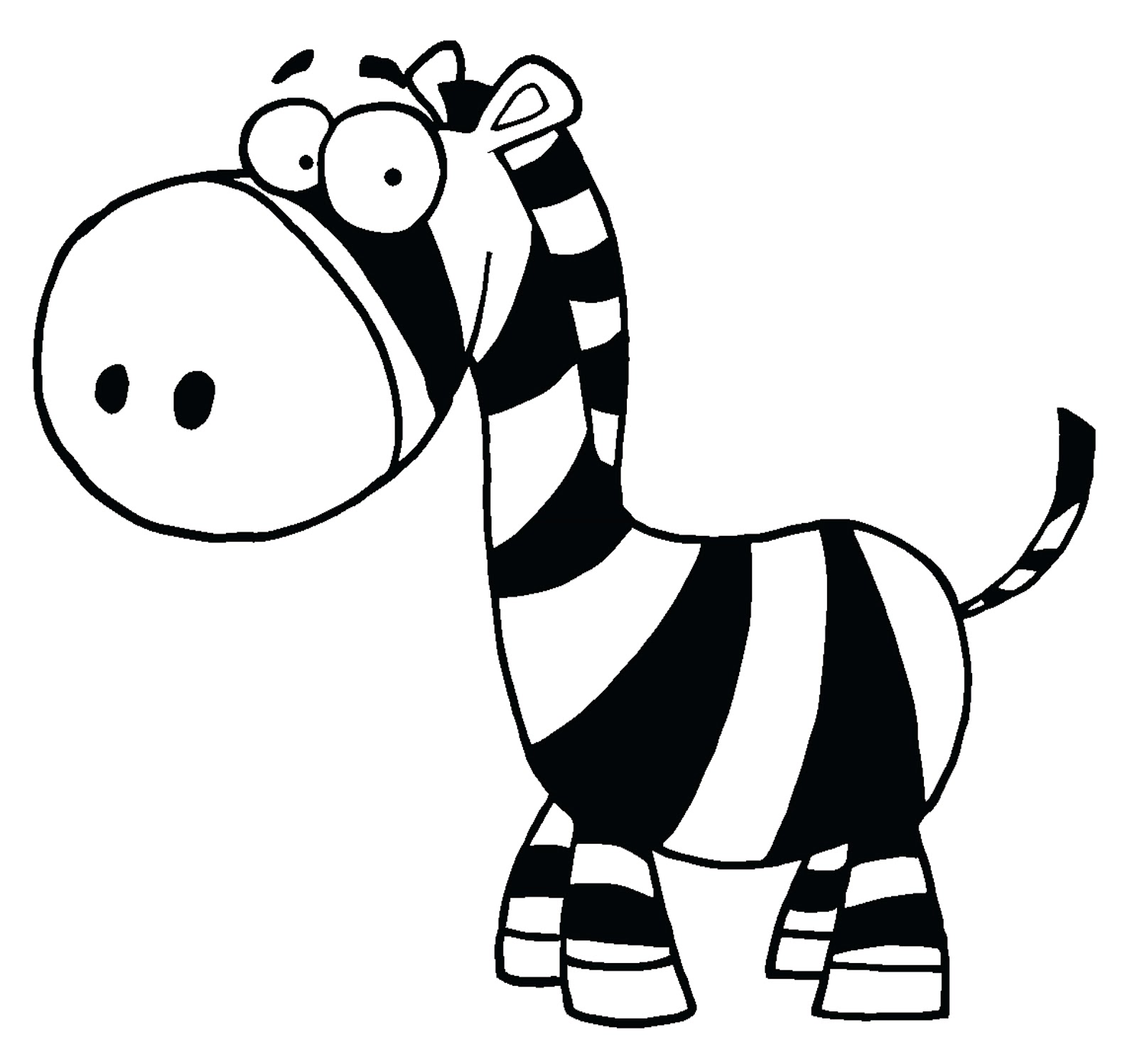 Zebra clipart cute
