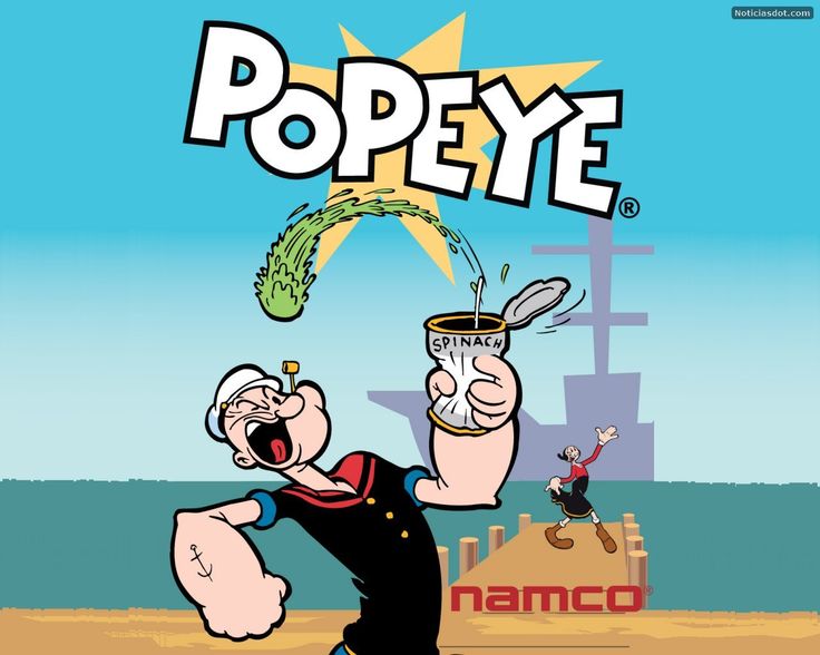 Cartoon, The o'jays and Popeye cartoon