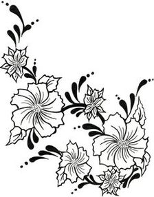 Flowers And Vines Drawing Clipart - Free to use Clip Art Resource