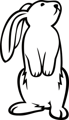 Easter rabbit vector image | Public domain vectors
