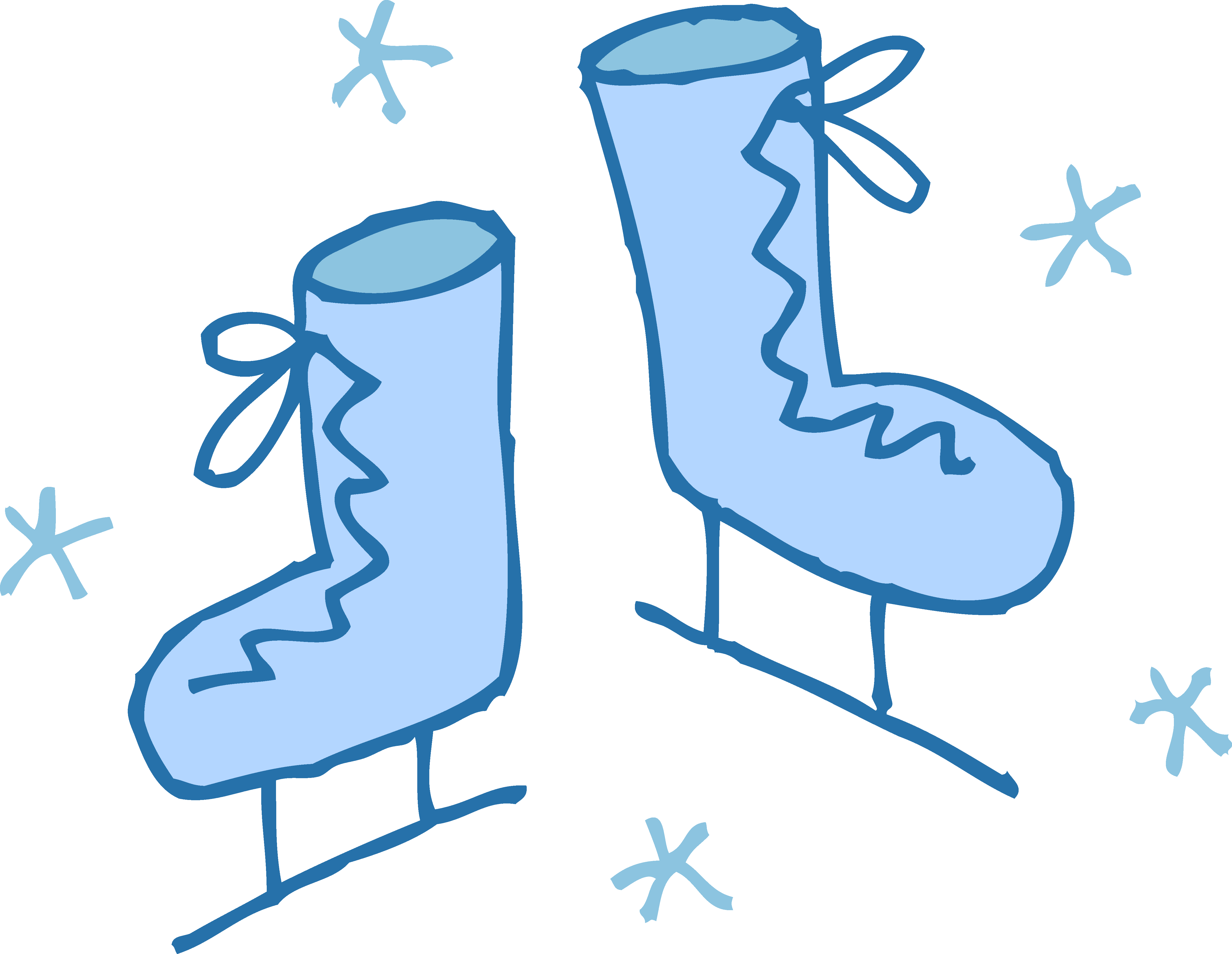 Ice skates clipart