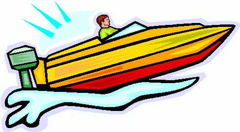 Speed boat clipart