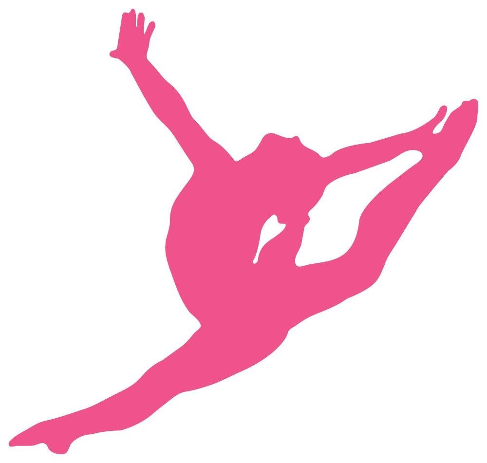 Gymnastics clipart silhouette free