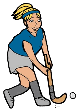 Hockey Girl Clipart