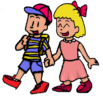 Boy and girl clipart png