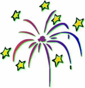 Cartoon Fireworks Clipart