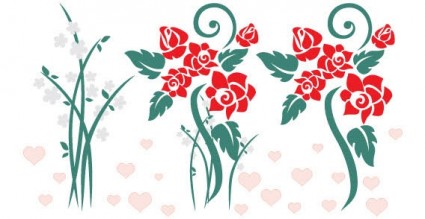 Love Flowers Vector-vector Flower-free Vector Free Download