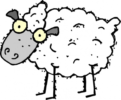 Sheep clipart cartoon