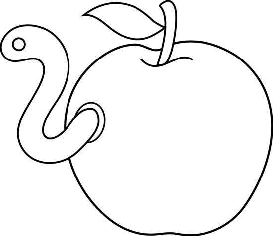 Free clipart outline of apples