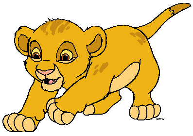 Baby lion king clipart