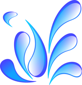 Water drop splash clipart