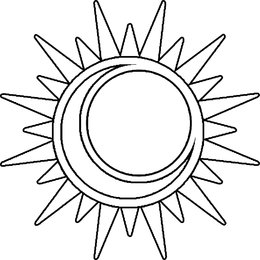 Black Outline Of The Sun - ClipArt Best