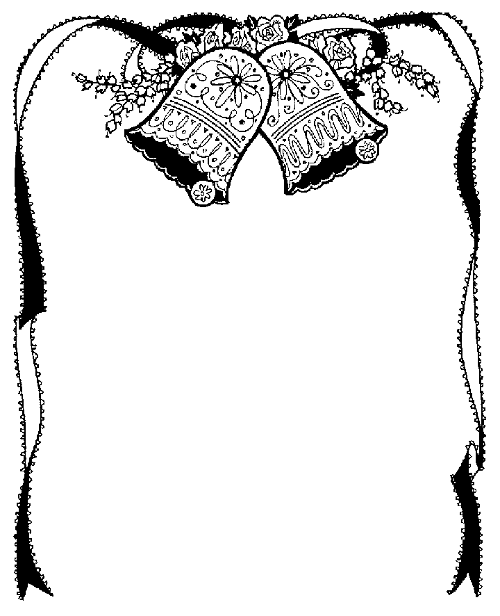 Black and white christmas border clip art free