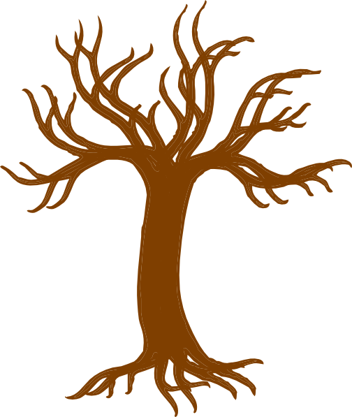 Bare winter tree clip art