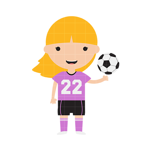 Girl soccer clipart free - ClipartFox