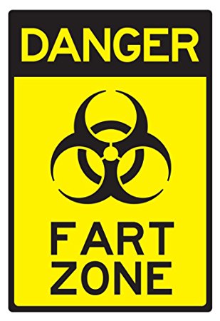 Amazon.com: Danger Fart Zone Humor Sign Poster 13 x 19in: Prints ...