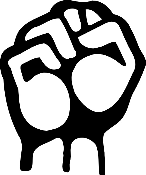 Raised Fist clip art Free vector in Open office drawing svg ( .svg ...