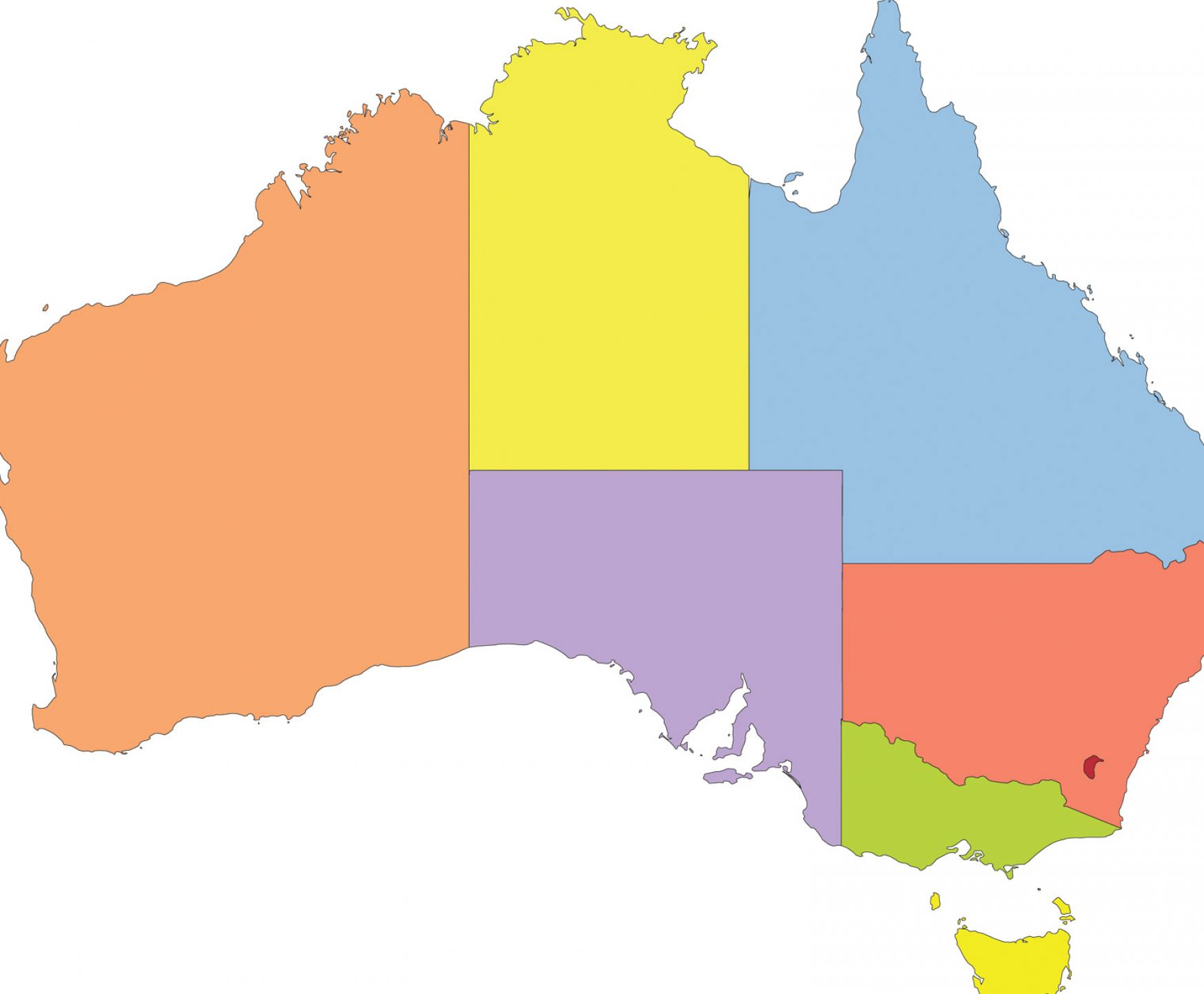 Blank Australia Map ClipArt Best