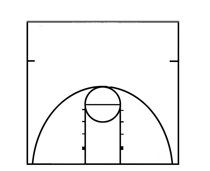 Printable Free Printable Half Court Basketball Diagram