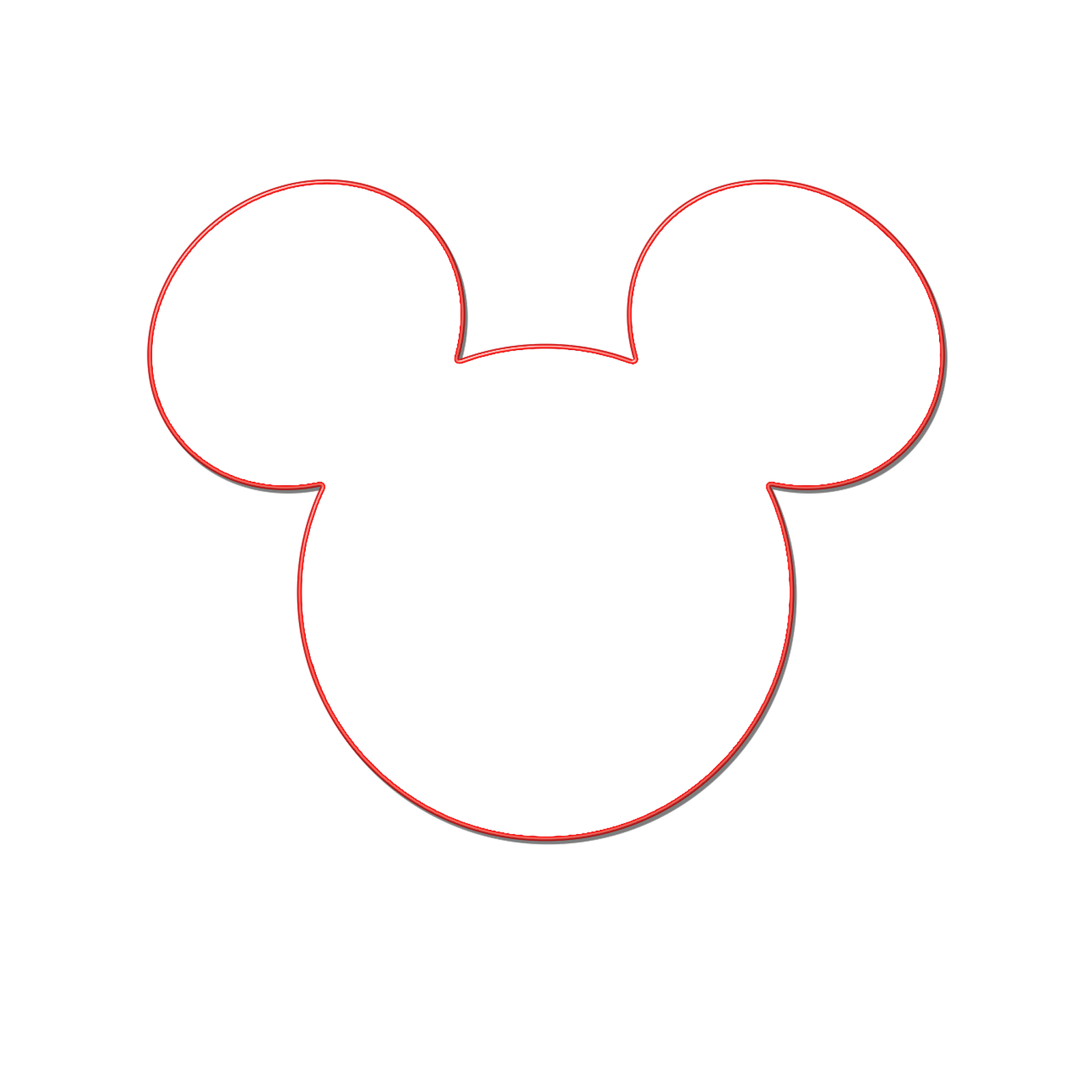 Black mickey mouse ears clip art