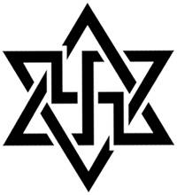 Official Raelian Symbol - Hexagram and Swastika