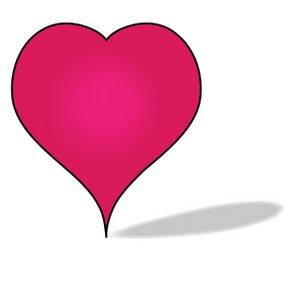 Heart Clipart Image - Pink Valentine Heart