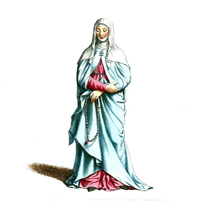 Medieval Nun or Woman in Religious Clothing (2).JPG ...