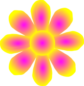 Flower Yellow clip art - vector clip art online, royalty free ...